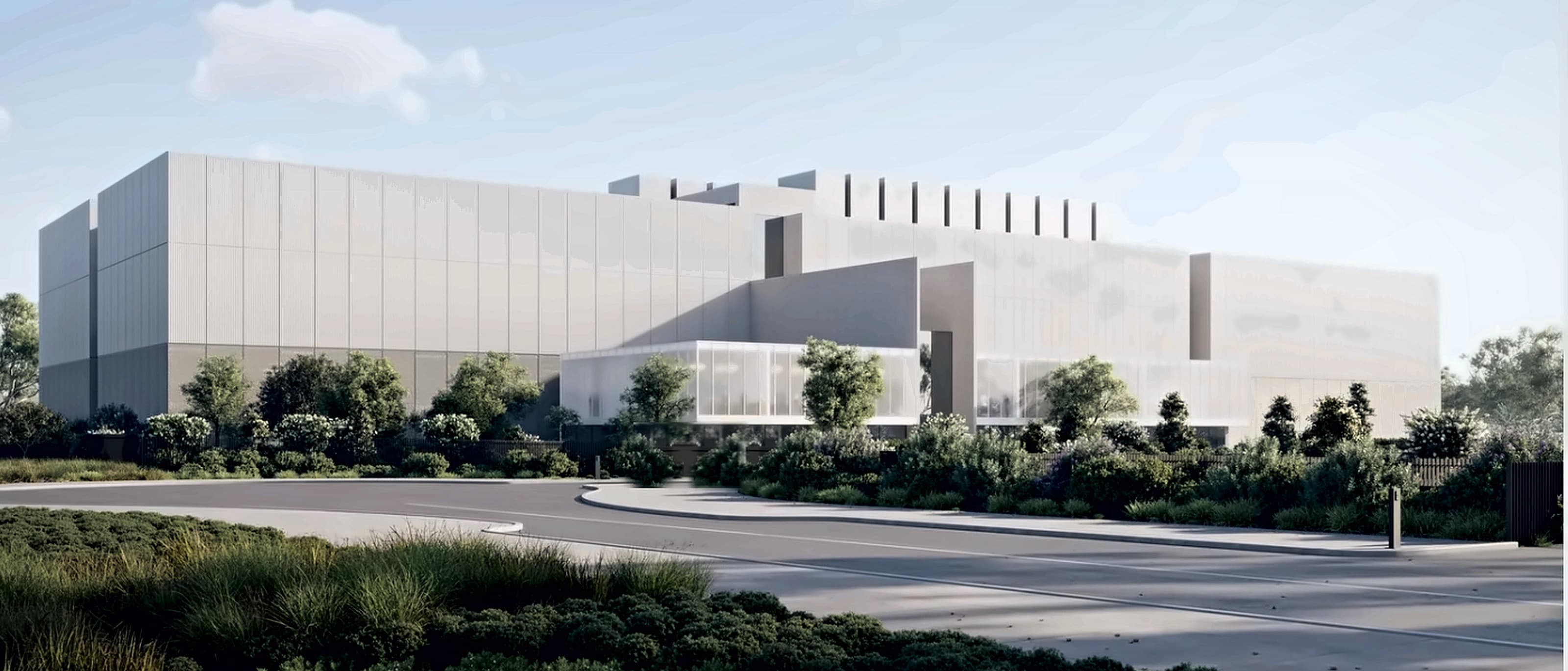 Modern data-centre — architectural render